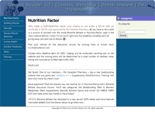 Tablet Screenshot of nutrition-factor.com